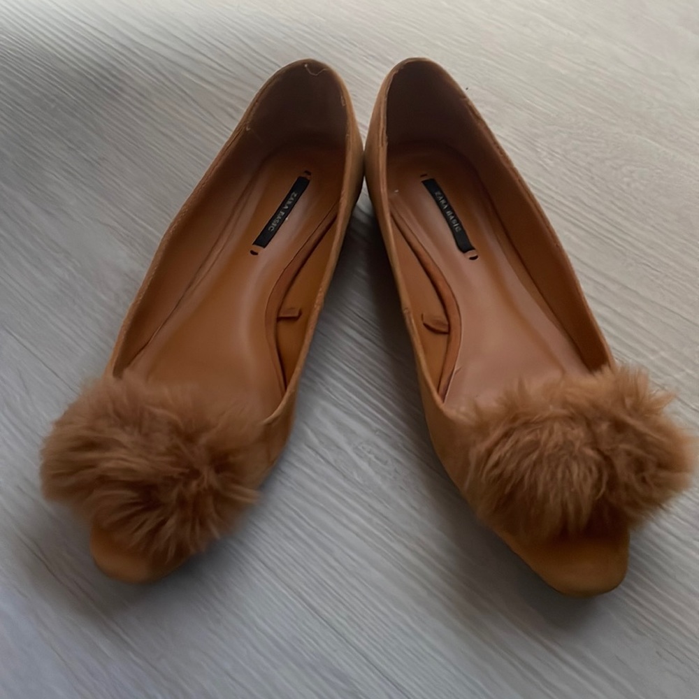 Zara Basic women’s suede loafers, size 37